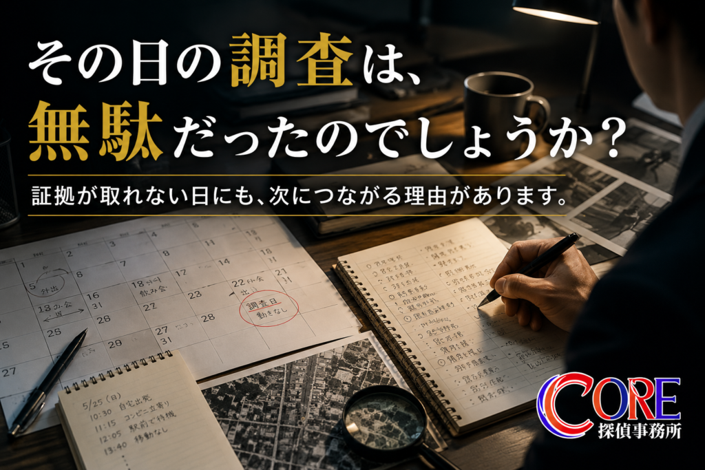 浮気調査で証拠が取れないケースと調査の進め方