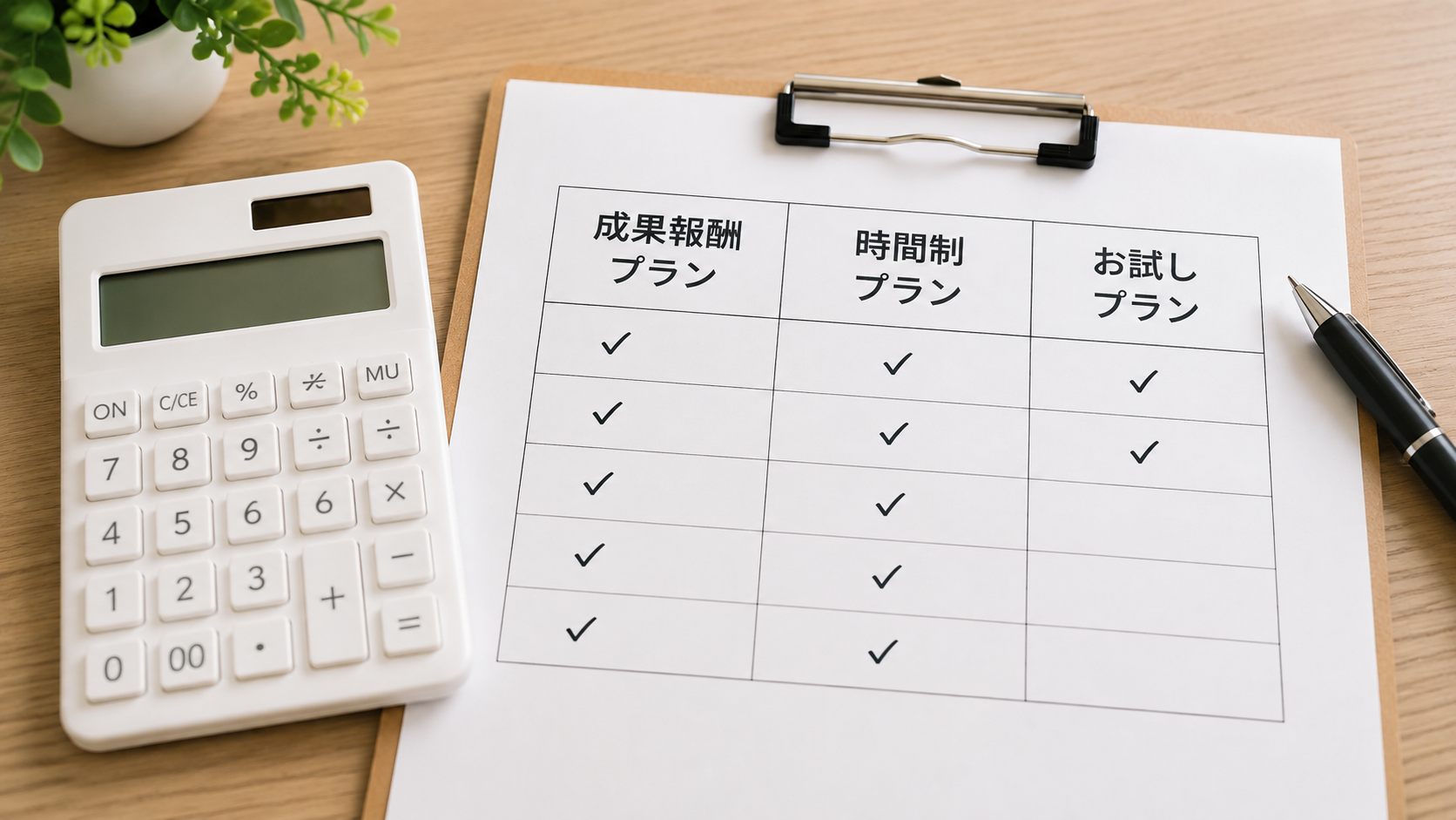 状況に合わせて選べる3つの料金プラン
